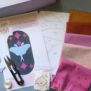 EPP Club Tiny Moth Quilt Kit: Modern English Paper Piecing Box #2