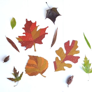 Autumn Leaves Quilt Block Pattern – English Paper Piecing (PDF)