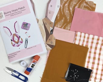 EPP-naaidoosset konijn: Engelse paperpiecing-starter