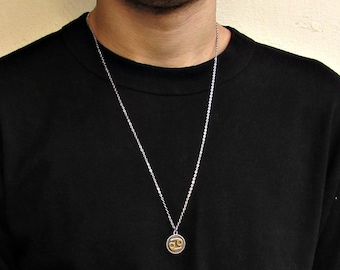 Zodiac Sign Necklace: Stainless Steel Astrology Horoscope Jewelry