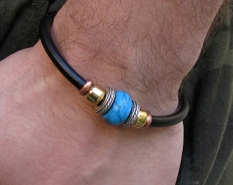 Mens gemstone bracelet