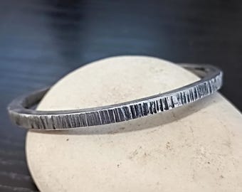 Hammered Aluminum Cuff Bracelet - Unisex Custom Wristband
