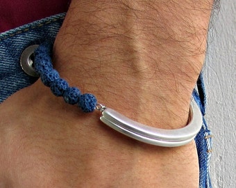 Mens Gemstone Bracelet, Mens Bead Bracelet, Men's Bracelet, Mens Jewelry, Men's Gemstone Bracelet, Gift for Him, Man Bracelet