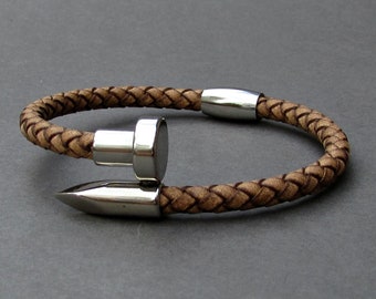 Mens Nagel Armband Etsy 