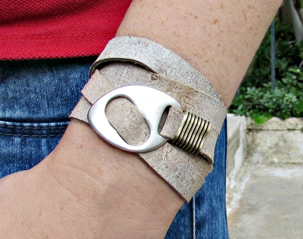 Men's Leather Bracelet, Wrap Bracelet Cuff, Unisex Bracelet, Adjustable to your wrist