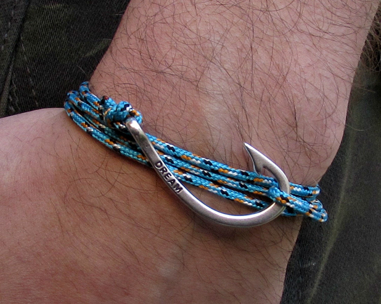 Hook Bracelet For Mens Nautical Rope wrap Bracelet Arrowhead Etsy