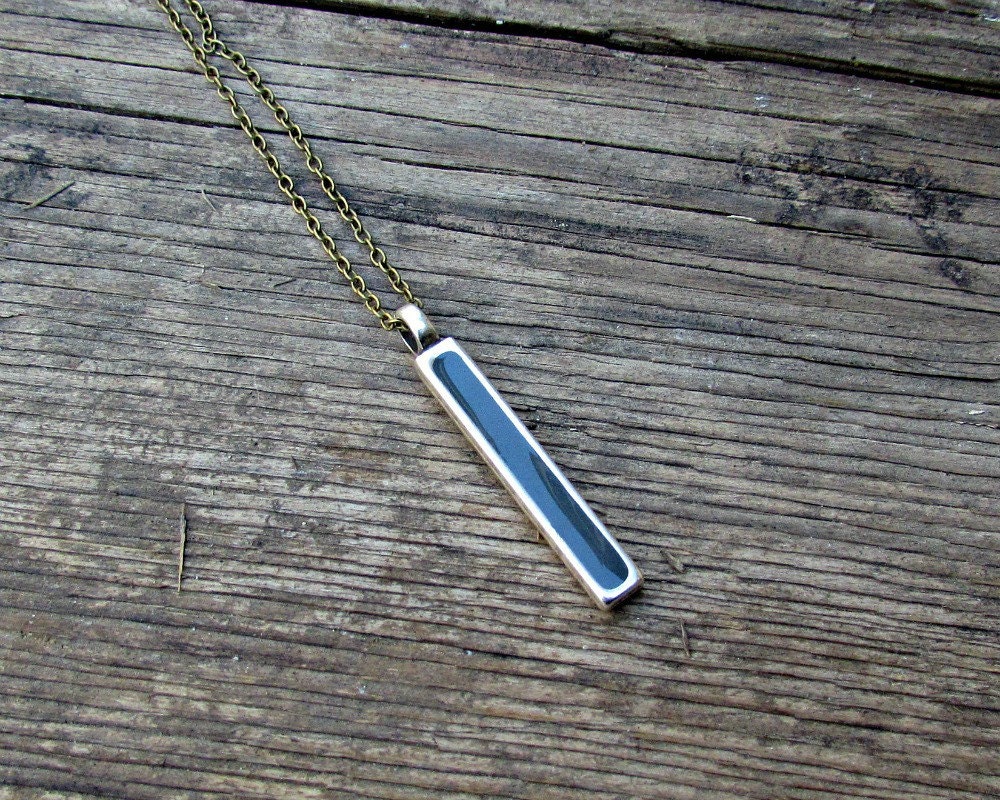 Men's Necklace Men's Bar Long Necklace Men's Etsy