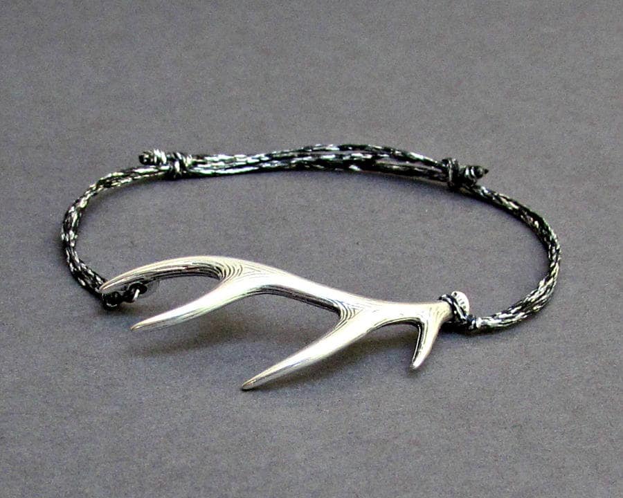 Infinito U Collana Donna Corno Di Cervo In Argento 925 - Ciondolo Regolabile, Rosa - 2