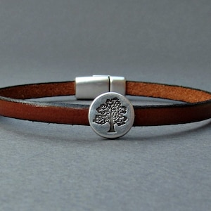 Baum des Lebens Armband Lederarmband Manschette Unisex Geschenk angepasst an Ihr HandgelenkVatertagsgeschenk