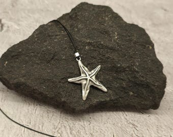 Handmade Starfish Pendant Necklace: Unisex Beach Jewelry