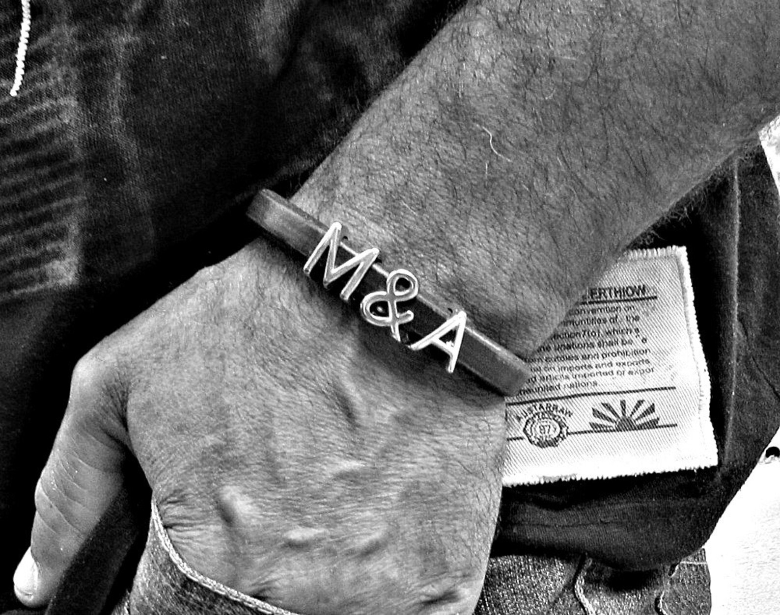 Two Initials Bracelet Personalized Initial Bracelet Silver Etsy