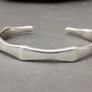 Geometrische Herren Armband Minimalist Silber Unisex Armband Manschette