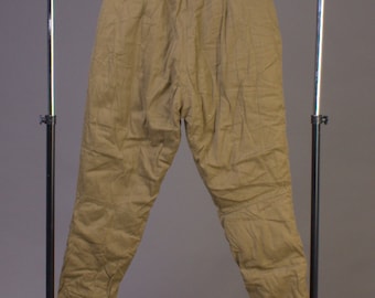 Vintage Waist Army High Waist Pants Hand Painted Cargo Pants Size 14 OOAK