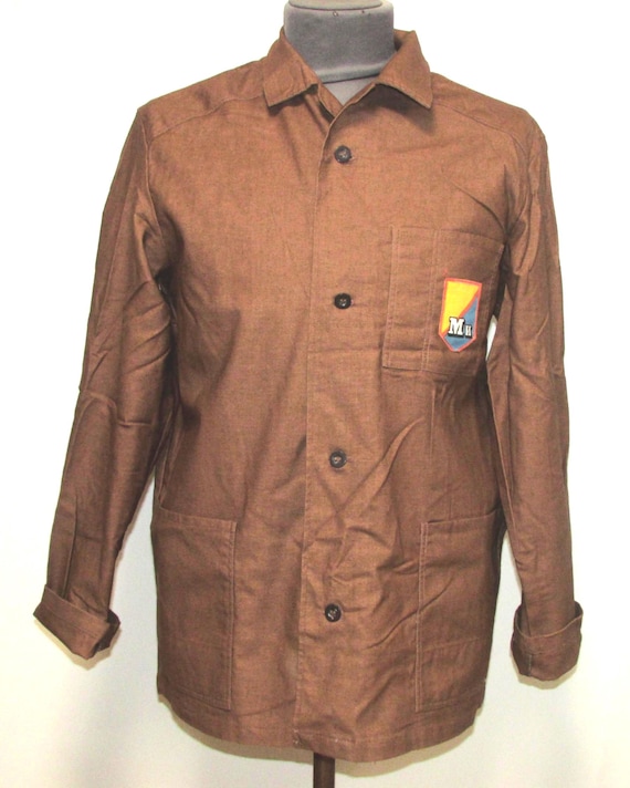 Vintage Shop Coat, French Workwear Style, Soviet Union French