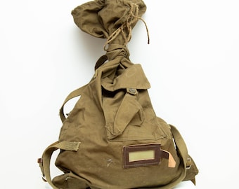 Original Soviet Military Canvas Backpack – USSR Army Soldier Rucksack (1960s–1970s), Father's Day gift, Graduation Gift