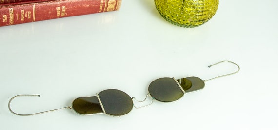 side shields sunglasses vintage Aviator pre ww2 1… - image 10