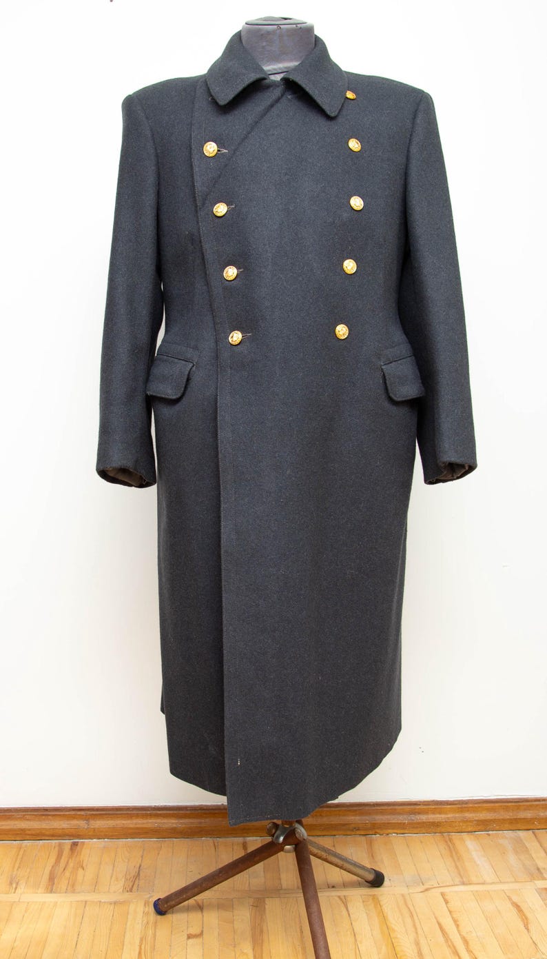 USSR ORIGINAL UNIFORM 1990s Parad Cossack Officer overcoat of Ukrainian Army X-Large 52-3 image 3
