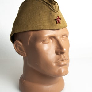 USSR Russian Military Garrison cap field forage WW2 gift for Boyfriend