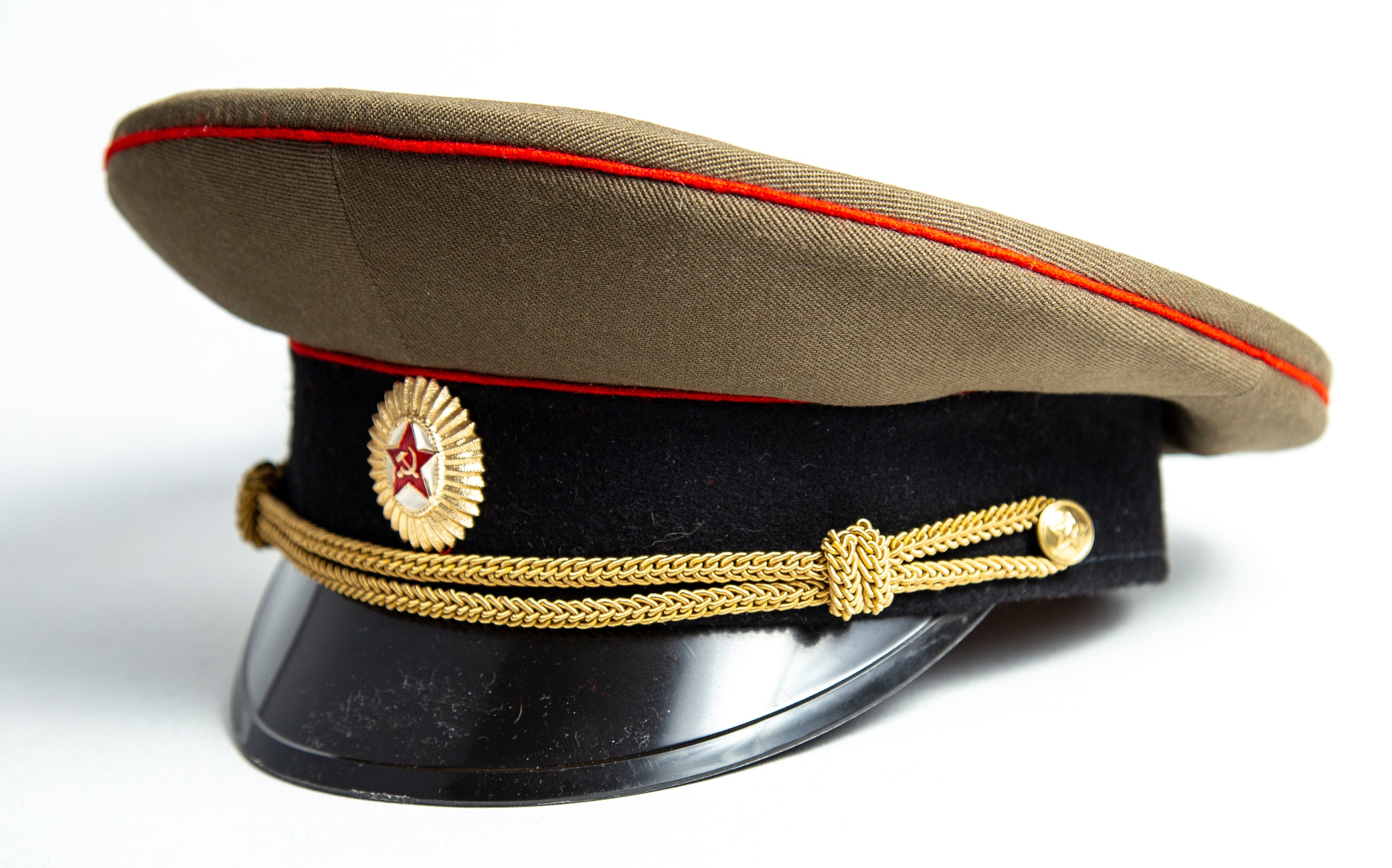 ソ連余剰バイザーハット ソ連軍 新品 キャップ 将校用野戦用 飼料
