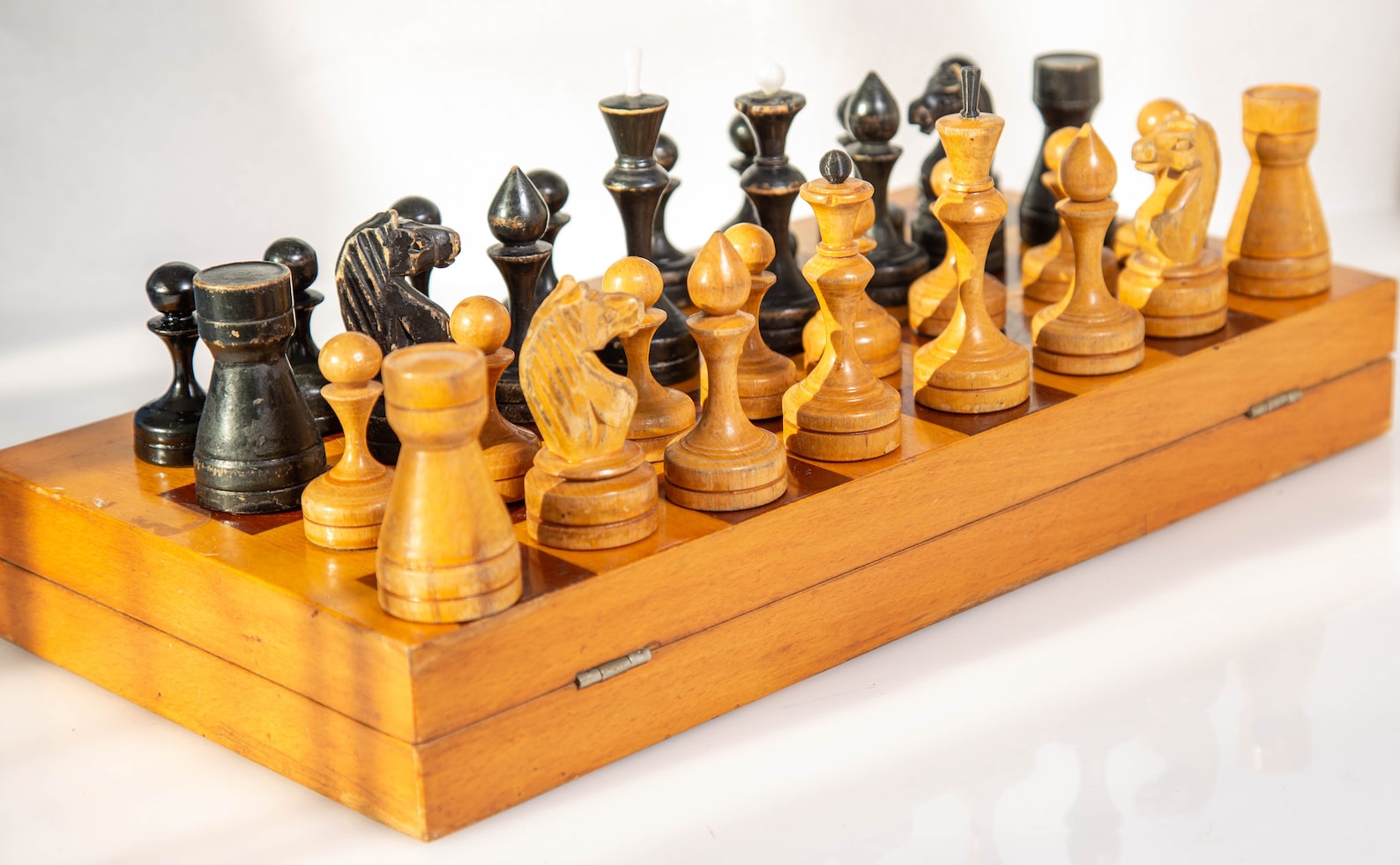 Big Soviet Chess Set 1960s Vintage USSR Wooden Soviet CHESS Etsy