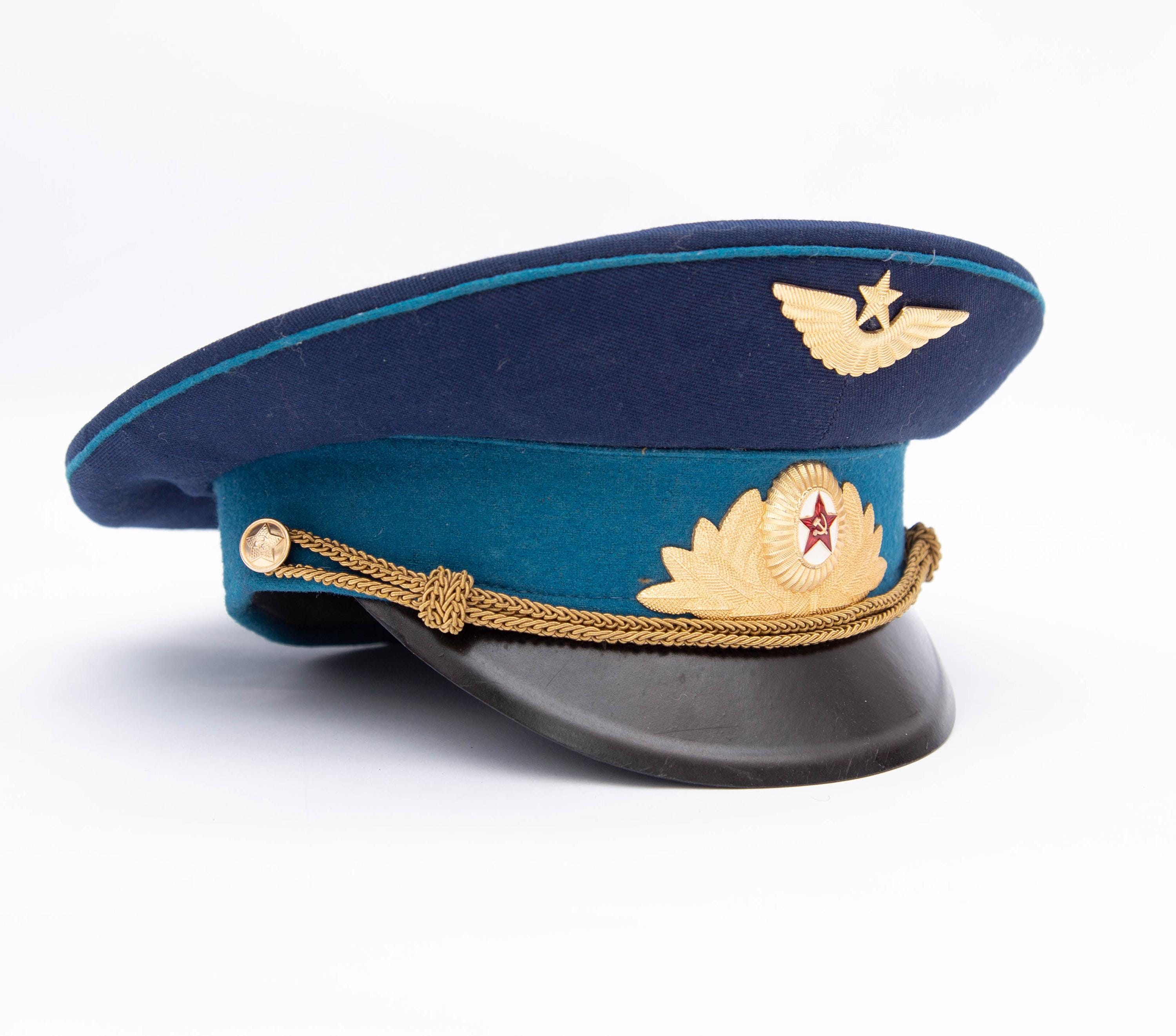 URSS オーダーキャップ NEW Vintage USSR Visor Cap Soviet Air Force Officer Insignia Size