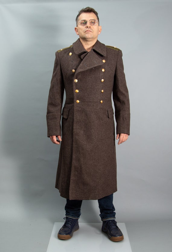 Uniforms & BDUs Militaria Romanian Communist wool army trenchcoat ...