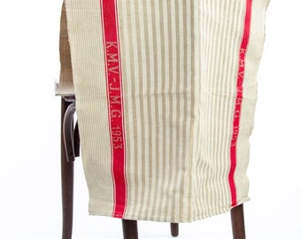 Vintage linnen keukenhanddoek uit 1953 – Swiss Army Design