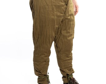 quilted pant military surplus 1970s New Russian Military Soviet Winter Padded PANTS 36x37" Uniform USSR size Medium 48-3