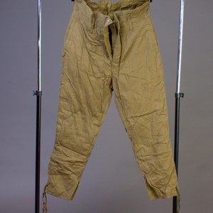 Vintage Waist Army High Waist Pants | Military 100% Cotton Utility Pant | Green Fatigue Trousers | Made in USSR 33x37&quot; Uniform USSR sizes L