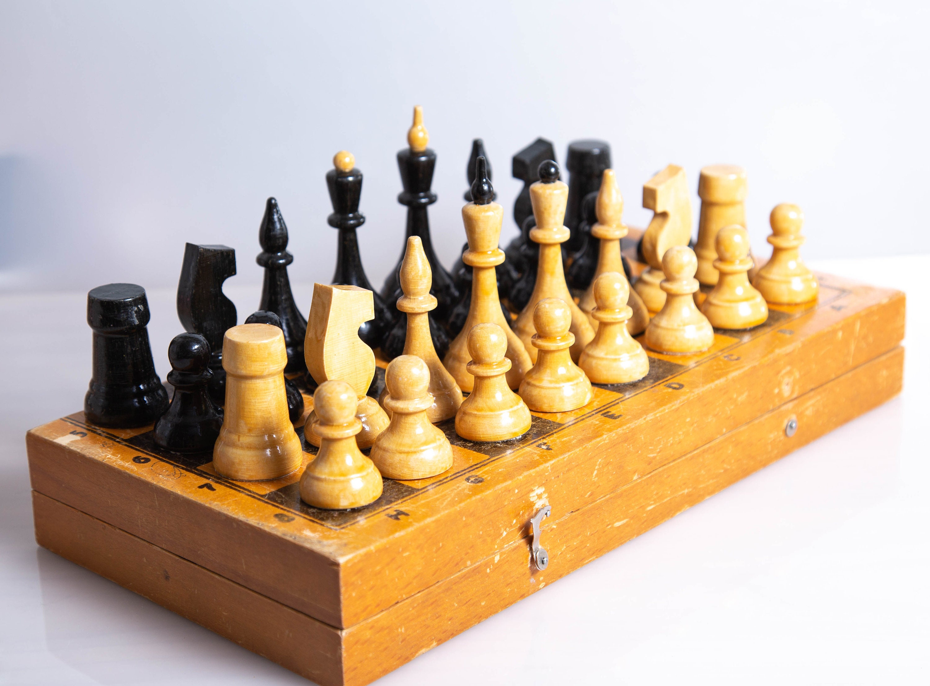 Soviet Chess set Wooden Vintage Queen's Gambit TV series USSR