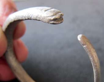 Antique Tibetan Silver bracelet. DHUGU. Magnificent piece of history