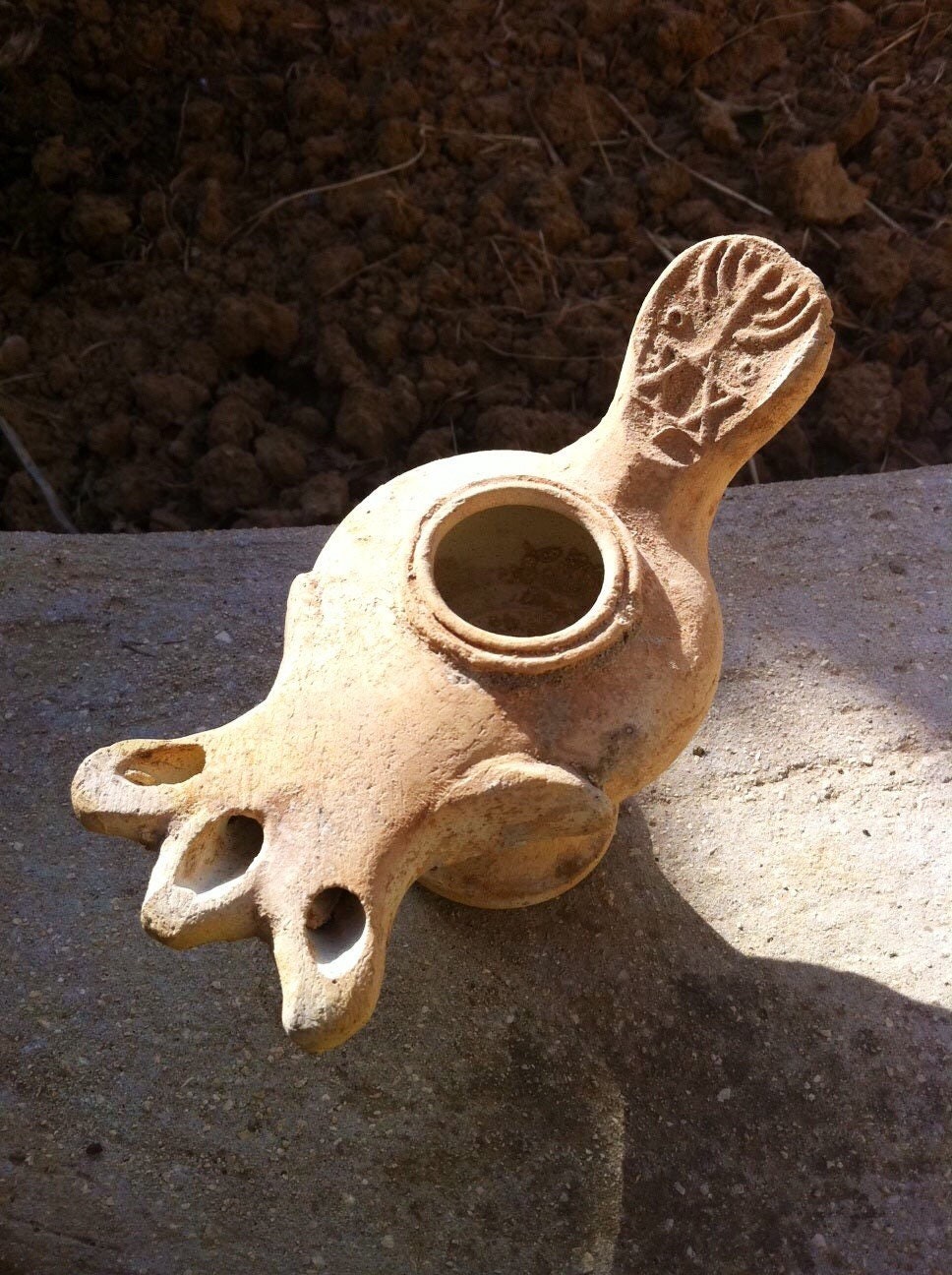 Jerusalem King David Candle, Antique Star Of David, Menorah Oil Lamp, Ritual Pottery Oil Jehovah Ancient Holy, God, Retro