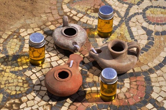 Antiquity Israel Oil Lamps Set 3 Pottery Oil Candle - Etsy