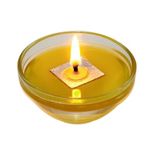 Advent Grekiska Kyrkan FLYTANDE Oljeljus, Holy Wick-flikar, Vaxade 50 Flytande Ljus oljelampor, Vigil LJUSVEKAR, Giftfri, Ren Brinnande