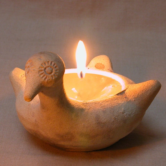 Old Pottery Oil Lamp Holy Land, Ancient Holy Oil Candle