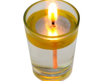 Large Round & Round Floating Candles, Floating Candle Wicks Oil Candles, Deepavali, Diwali, Light Festival, Hanukah, Sabbath Floating Oil Candle