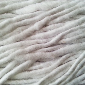 May include: Close-up of a white cotton yarn, showing the texture and fibers of the material.