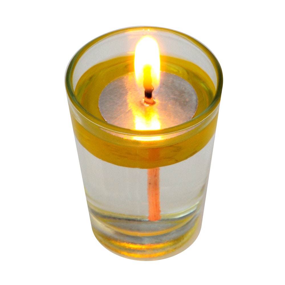 Here's a really quick and simple way to make a floating-wick oil