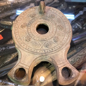 Antiquity Original art objects, Byzantine Classic Pottery, Rare ancient oil lamps, Historical Archaeological Artifacts, Terracotta finds,