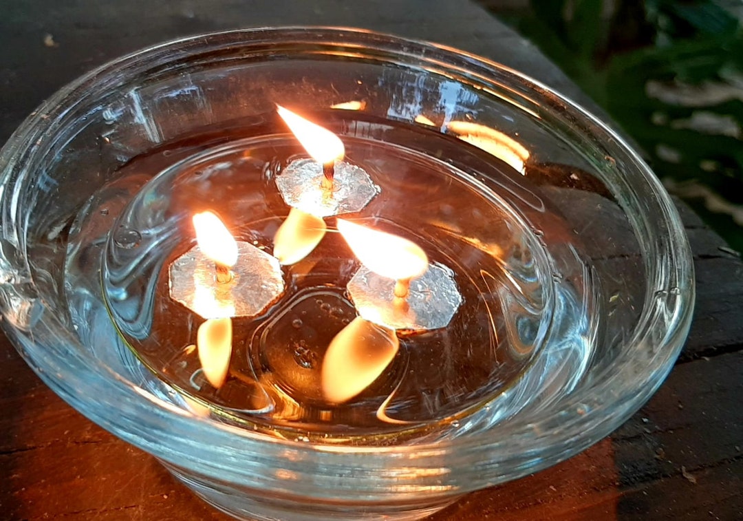 Homemade Floating Oil Candle Wick -   Diy floating candles, Oil  candles, Wicks diy