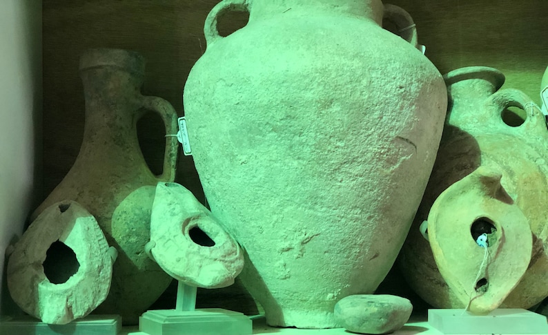 Antiquity Original art objects, Byzantine Classic Pottery, Rare ancient oil lamps, Historical Archaeological Artifacts, Terracotta finds,