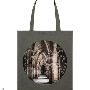 Glasgow University Cloisters Tote Bags | Scottish Gifts | Scotland | Photography | Architecture | Urban Photo | Organic Cotton | Accessories