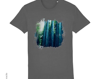 Japanese Travel Photo Unisex T-Shirt | Bamboo Grove | Kyoto | Iconic Japan | Nature Photography | Botanical Landscape | Apparel
