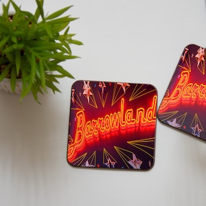 Glasgow Barrowland Iconic sign Coasters | Set of 4 | Scottish Photos | Scotland | Photography | Homeware | Small Gifts | Neon Sign
