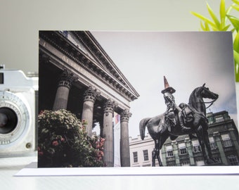 Glasgow Duke of Wellington Statue Photo Greeting Cards | Street Photography | Urban | City | Scotland | GOMA | Scottish Gifts | Blank Cards