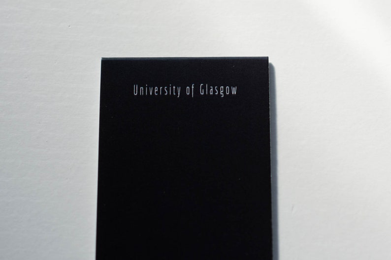 Glasgow University Cloister Photo Magnetic Bookmark Monochrome Black and White Architecture Street Lamp Scotland Scottish Gifts image 4