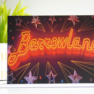 Glasgow Barrowlands Sign Photo Greeting Cards | Neon Sign | Ballroom | Scotland | Colourful | Iconic | Scottish Gifts | Blank Cards