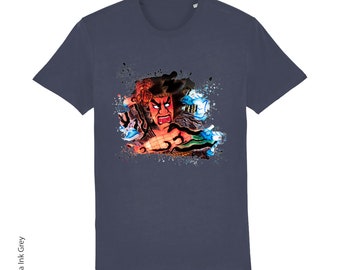 Japanese Nebuta Photo Unisex T-shirts | Japan Photography | Travel | Paper Float | Brave Warrior Figure | Urban | Traditional | Apparel