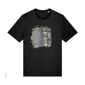 Foto di piastrelle tradizionali di Lisbona, T-shirt unisex / Fotografia di viaggio / Portogallo / Cultura portoghese / Azulejos / Cartoline del tram / Paesaggio urbano
