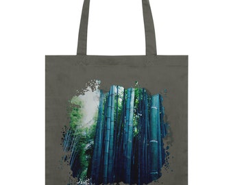 Japanese Travel Photo Tote Bags | Bamboo Grove | Kyoto |Icon Japan | Nature Photography | Botanical Landscape | Accessories | Small Gifts